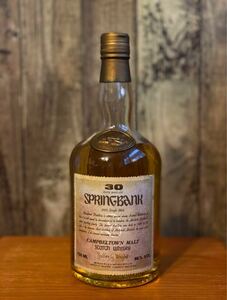 1円スタート　スプリングバンク30年ダンピーボトル ウイスキー 古酒 SPRINGBANK