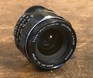 SS-4876■送料込■ASAHI Super-Multi-Coated TAKUMAR 1:3.5/28 レンズ カメラ 部品 パーツ アクセサリー 218g●レンズに欠けあり/くATら