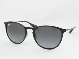 ケース黒 Ray-Ban レイバン RB3539-002/T3 偏光サングラス Erika metal エリカメタル ブラック グレー エリカ メタル パントス 002T3 54-19