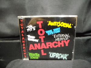 輸入盤CD/VA-TOTAL ANARCHY/80年代UKハードコアパンクHARDCORE PUNK/EXTERNAL MENACEuproarfitsCHAOTIC YOUTHdeath sentenceantisocial他