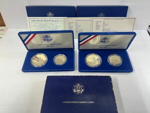 【59796.1102K】☆保管品☆ 自由の女神 記念コイン 2セット UNITED STATES LIBERTY COINS 1886-1986 現状品 