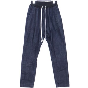 INDEPICT SIDE BUTTON DENIM LOUNGE PANTS Lサイズ インディゴ インディピクト サイドボタンサルエルデニムパンツ イージー