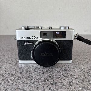 中古品　動作未確認　現状品　当時物　コニカ　KONIKA C35 フィルムカメラ　昭和レトロ　