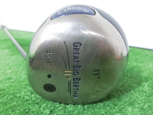 訳有♪Callaway キャロウェイ GREAT BIG BERTHA 2+ 1W ドライバー 11° /純正 シャフト JV 50G SERIES FLEX-L レディース G8446♪