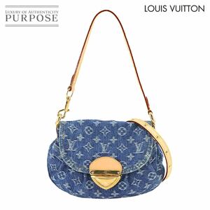 未使用 展示品 ルイ ヴィトン LOUIS VUITTON モノグラム デニム サンセット 2way ショルダー バッグ キャンバス ブルーデニム 90235649