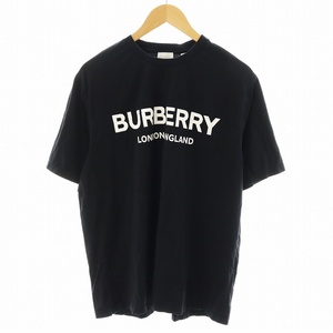 バーバリー BURBERRY Tシャツ カットソー 半袖 ロゴ コットン L 黒 ブラック 8026016 /AN28 メンズ