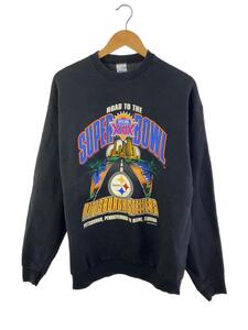 90S/NFL/スーパーボウル/スウェット/XL/コットン/BLK/USA製//