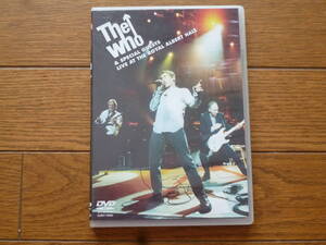 DVD　ザ・フー　ライヴ・アット・ロイヤル・アルバート・ホール THE WHO 2枚組