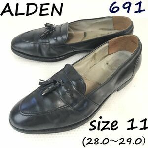 オールデン/ALDEN/691 TASSEL LOAFER★タッセルローファー/モカシン/スリッポンシューズ【11/28.0-29.0/黒/BLACK】90s?dress Shoes◆pi-126