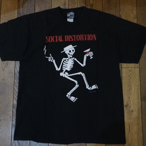 1996 giantタグ SOCIAL DISTORTION Tシャツ L ブラック ソーシャルディストーション Sklelly 半袖 ロゴ バンド ロック 90s ヴィンテージ