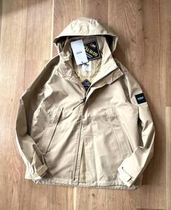 即決 5.4万 AIGLE / GORE-TEX 透湿 防水 2way オカレム ジャケット ベージュ Lサイズ エーグル フード ジャケット ゴアテックス