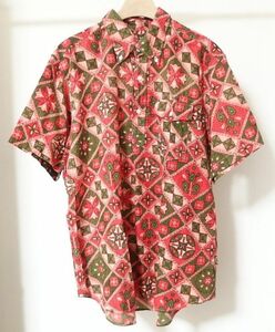 23SS Engineered Garments エンジニアードガーメンツ Popover BD Shirt Cotton Ethno Print プルオーバー 半袖シャツ M 総柄