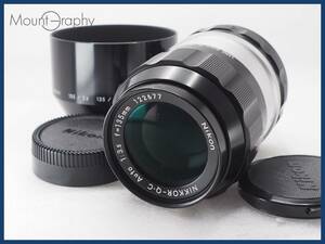 ★極上美品★ NIKON ニコン NIKKOR-Q・C 135mm F3.5 ★完動品★同梱可 前後キャップ、フード付 #i8883