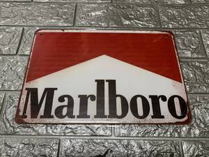 ブリキ看板20×30cm Marlboro マールボロ アメリカンガレージ看板 インテリア・アンティーク雑貨★TINサイン★