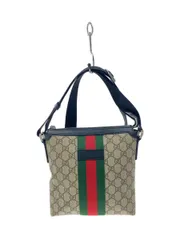 GUCCI ショルダーバッグ_GGスプリーム PVC ベージュ