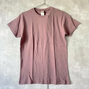 【値下げ対象外】 Alternative オーガニックコットン 半袖Tシャツ XS パープル Uネック オルタナティブ 新品未使用 デッドストック