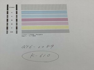 No.K610プリンターヘッド ジャンク QY6-0089 CANON キャノン 対応機種：TS5080/6050/6051/6052/6080/5050/5051/5053/5055/5070用