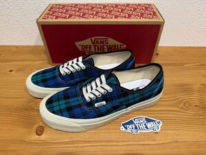 新品 VANS AUTHENTIC 44DX Anaheim ブラックウォッチ柄 バンズ オーセンティック アナハイムファクトリー チェック柄 26.0cm スニーカー