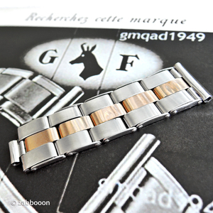 ゲイフレアー Gay Freres リベット16mm ブレス コマ クラスプ用 PG 稀少 ピンクゴールド SS ステンレス バブルバック ローヤル 1940年代