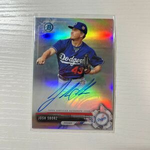 2017 Bowman Chrome Josh Sborz refractor auto 499枚限定