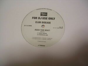 ●HOUSE 12”●CLUB DISEASE,TONGA/FUNKY ROCK THIS BEAT,LET