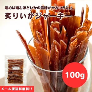 【送料無料】【メール便】【100g×1袋】噛めば噛むほどいかの旨味が♪炙りいかジャーキー 100g