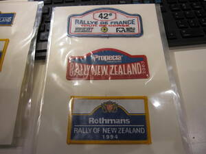 ★WRC公式ワッペン　１９９４／２００３Rally of New Zealand＋Tour de Corse★