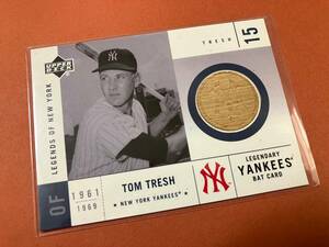 Tom Tresh 2001 UD Legends of New York Bat