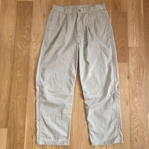 美品◎orSlow Two Tuck Wide Trousers L(3) 2タックワイドトラウザー コットン チノパン 日本製 オアスロウ 定番アイテム