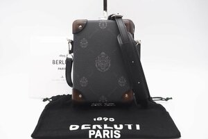 ☆安心の３大保証☆ Aランク ≪BERLUTI ベルルッティ/ショルダーバッグ≫ MESSENGER_MINI シグネチャーキャンバス グローブトロッター 極美