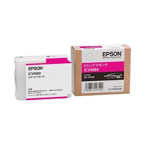 【新品】(まとめ) エプソン EPSON インクカートリッジ ビビッドマゼンタ ICVM89 1個 〔×10セット〕