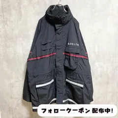 古着 used　CINTAS　シンタス　長袖フルジップブルゾン　ジャンパー　DELTA　黒　ブラック　オーバーサイズ