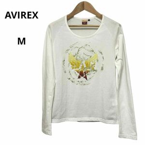 訳あり AVIREX アヴィレックス Tシャツ 長袖 M おしゃれ