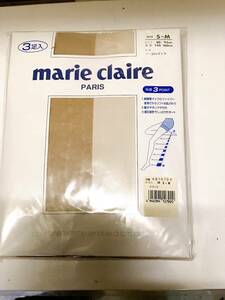 marie claire PARIS/マリクレール パリス☆パンティーストッキング・パンスト S～M 24セザンヌ 3足入☆未使用未開封保管品