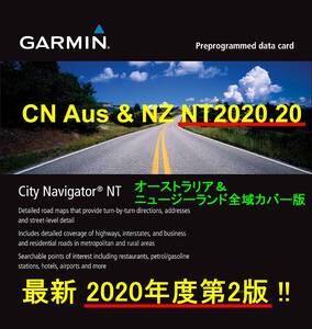 ◆2020年度第2版 オーストラリア＆ニュージーランド全域地図◆ ガーミン用 NT 2020.20♪3D・速度取締対応フルオプション版◆