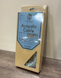 △3819　未使用品　器材　アコースティックケーブル　KAMINARI　Acoustic Cable　カミナリ　約5m　元箱付き