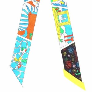 エルメス スカーフ ツイリー エルメス・ファクトリー・スーツ サイズ5cmx86cm HERMES TWILLY SCARF H063975S 01 新品 送料無料/7