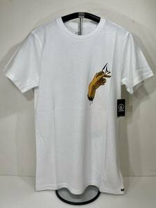 VOLCOM ボルコム AF332112WHT メンズ Sサイズ 半袖Tシャツ プリントティー PrintTee ホワイト色 ロゴもの ヴォルコム 新品 即決 送料無料