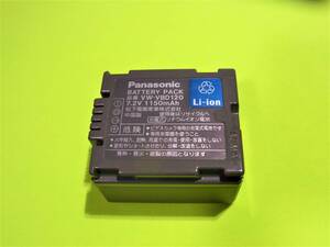 【即決】Panasonic パナソニック 【純正品】 バッテリー VW-VBD120 【動作品】 3.