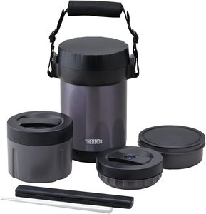 【送料無料!】新品: THERMOS サーモス 『 ステンレスランチジャー 約1.3合 ミッドナイトブルー JBG-1801 MDB』