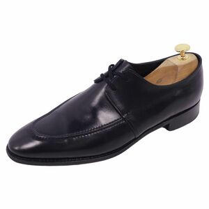 美品 ジョンロブ JOHN LOBB レザーシューズ ダービーシューズ ビジネスシューズ WREY Uチップ 革靴 メンズ 8E ブラック cf09me-rm10f11617