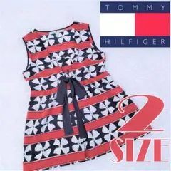 TOMMY HILFIGER　ノースリーブブラウス　フロントリボン