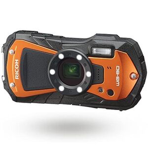 RICOH WG-80 ORANGE リコー本格防水デジタルカメラ 14m防水 (連続2時間) 1.6m耐衝撃 防塵 -10℃耐寒 アウトド