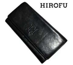 HIROFU　ブラック長財布　ヒロフ　レザーウォレット