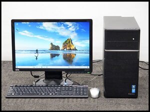 ●5) iiyama デスクトップパソコン OS：Windows10 Home CPU：i3-4130 3.40GHz メモリ：4GB SSD：500GB 【リカバリ済】