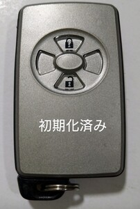 初期化済 トヨタ純正 スマートキー2ボタンカローラ アリオン アクシオ 基盤番号271451-0500 新品電池サービス③