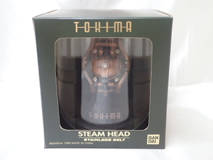 7215[T]バンダイ♪ TOKIMA トキマ STEAM HEAD スチームヘッド ロボット型腕時計/デッドストック・取説・箱付き！ 動作品♪