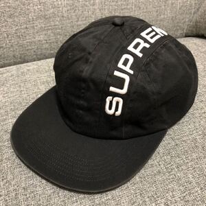 Supreme 18FW Stripe 6 Panel Cap シュプリーム 6パネル キャップ BLACK ブラック