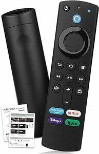 CHALAN 音声認識 テレビリモコン for Amazon Fire Stick Television Cube 4K 【プリセットAPPボタン付】日本語説明書付き　CC0041