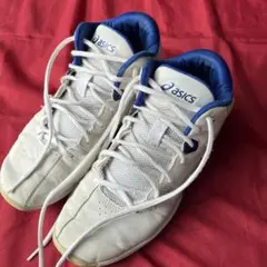 asics バスケットボールシューズ 白/青